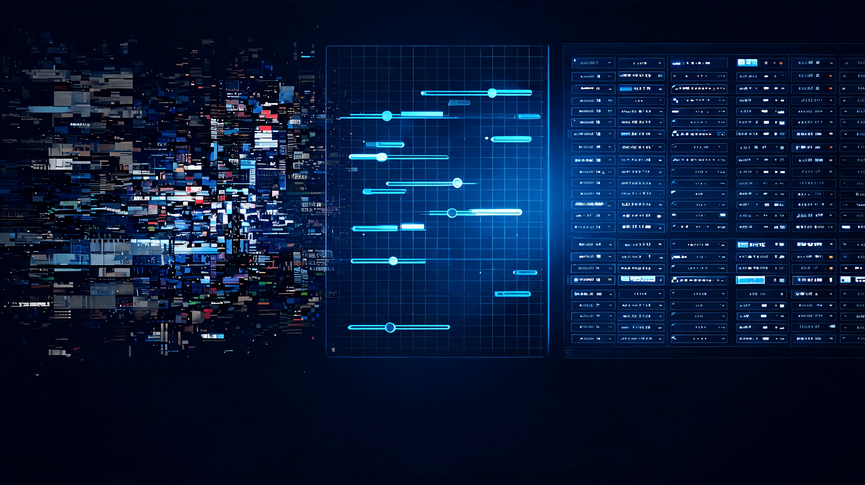 A conceptual image of a clean, organized scientific database being filtered, with the 'slop' and AI-