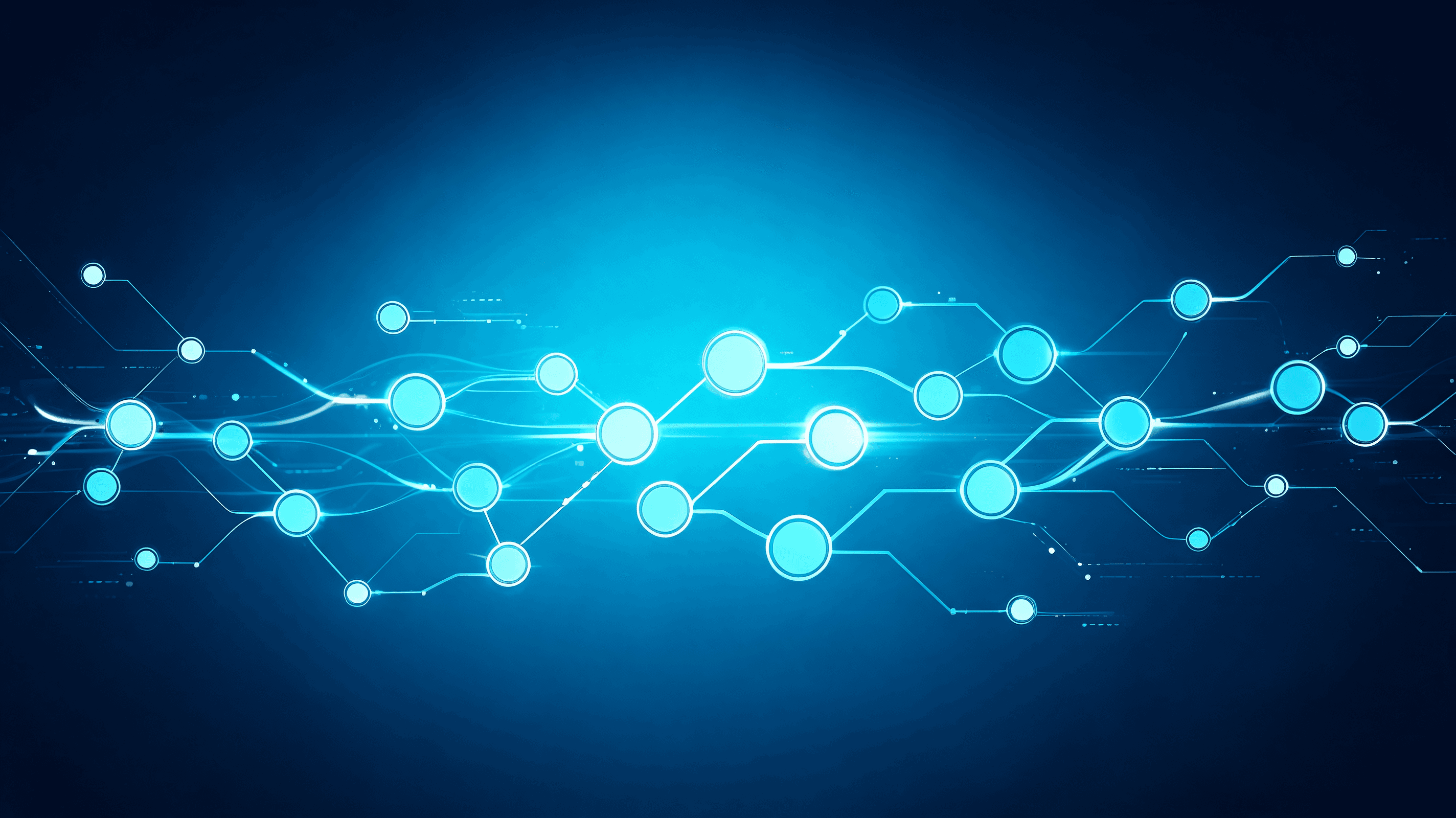 A sophisticated, high-tech abstract visualization representing interconnected nodes and digital memo