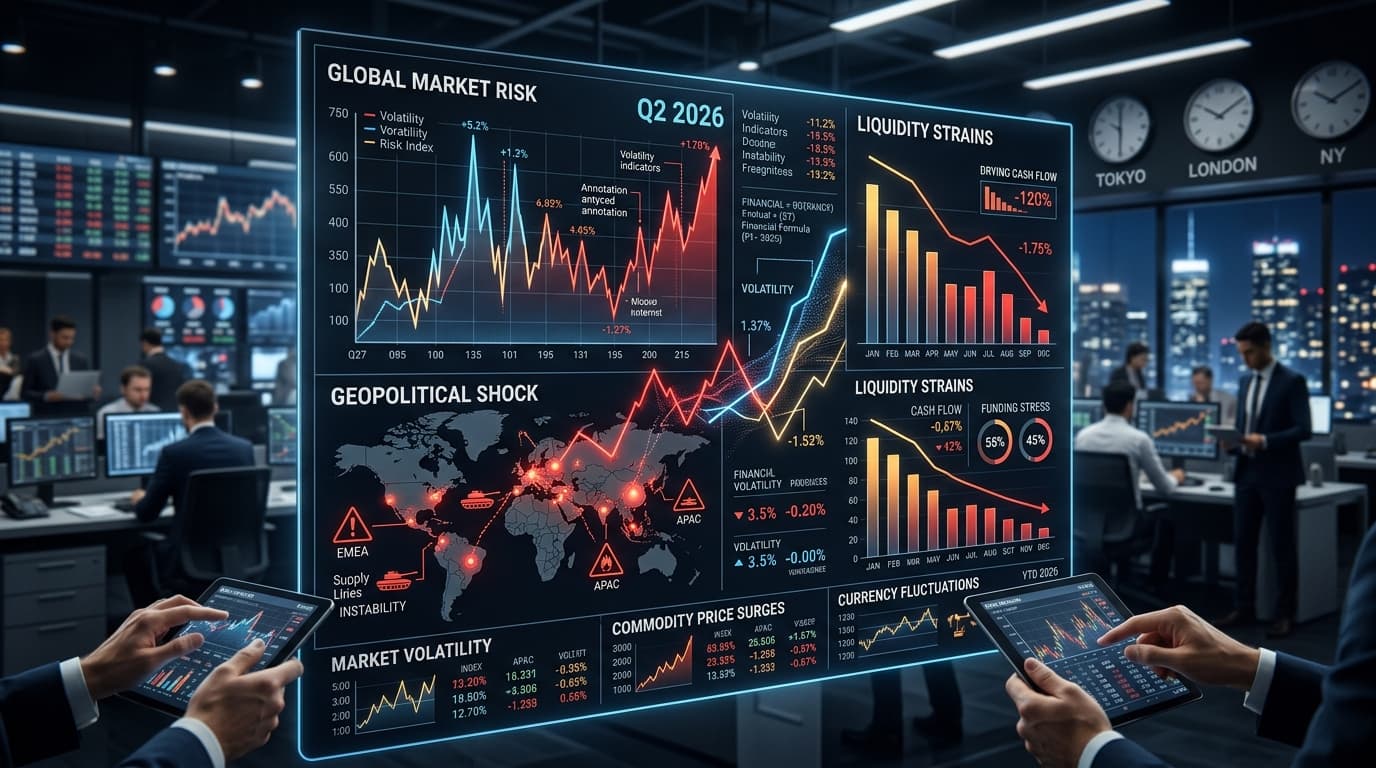 Q2 2026 Risk Scan: Confluence of Geopolitical Shocks and Liquidity Strains. Financial risk assessmen